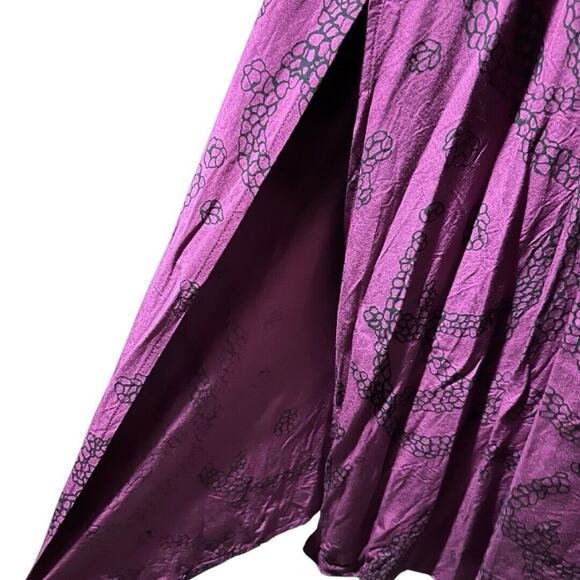 Kahulale’a Aloha Wear Lei Print Criss Cross Strap Maxi Rayon Dress Size L - Picture 8 of 11